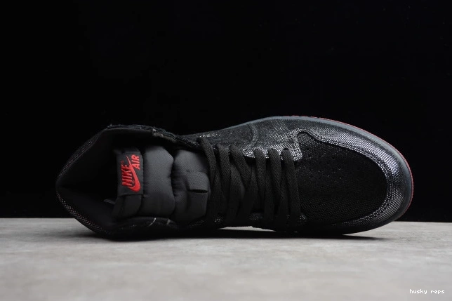Rep Husky Retro 1 OG Black Red DC7071-001 Gym High Jordan Air 0803